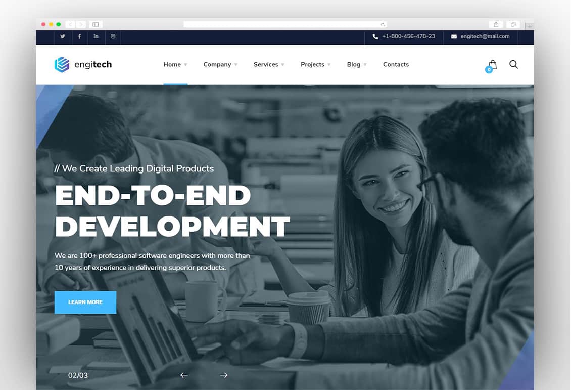 Engitech - IT Solutions & Services Template