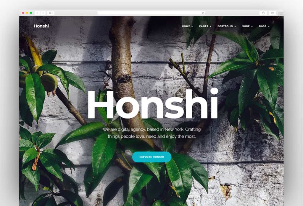 Honshi - Creative Portfolio Elementor WordPress Theme