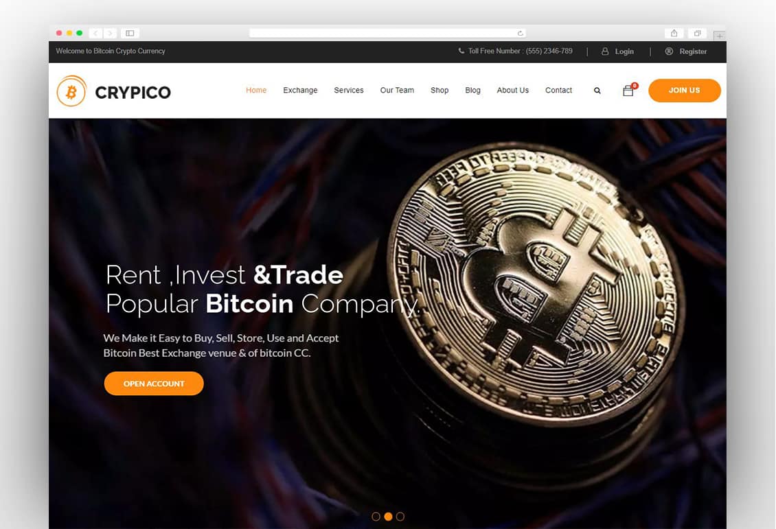 Crypico - Crypto Currency WordPress Theme