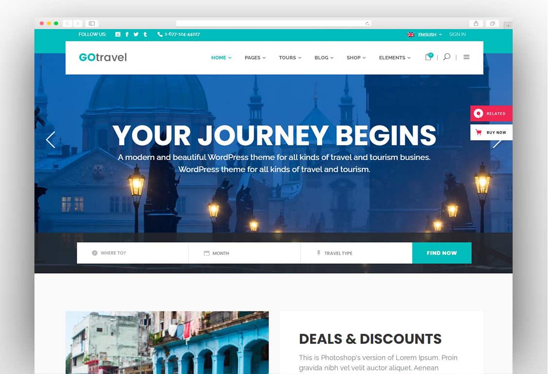 GoTravel - Travel Agency Theme