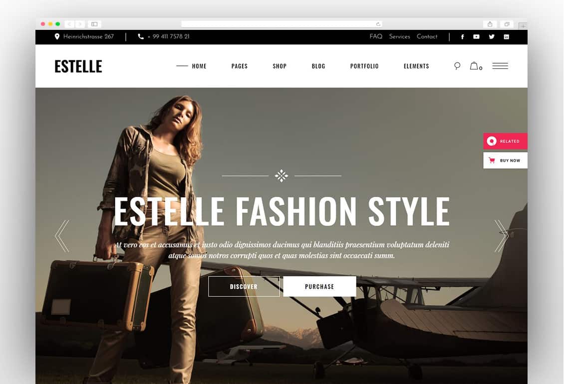 Estelle - Fashion and Modelling Agency Theme