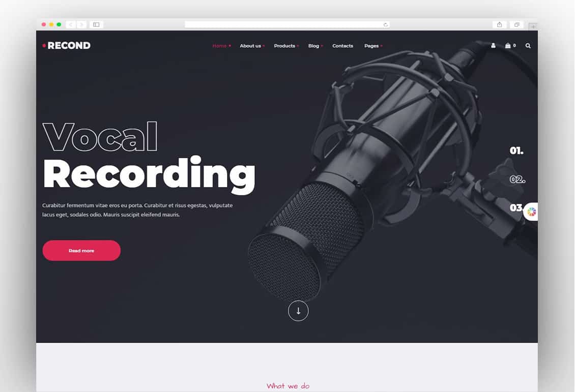 Recond - Recording Studio & Music Band WordPress Theme