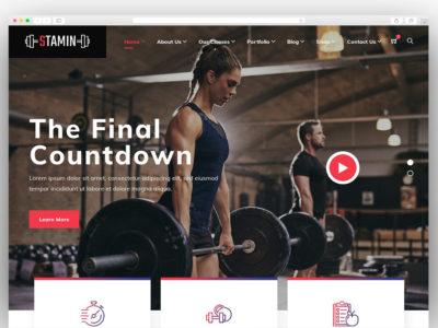 Stamin - Fitness and Gym WordPress Theme
