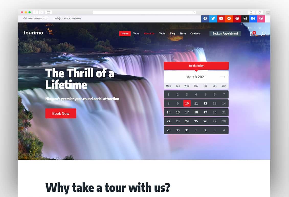 Tourimo - Tour Booking WordPress Theme