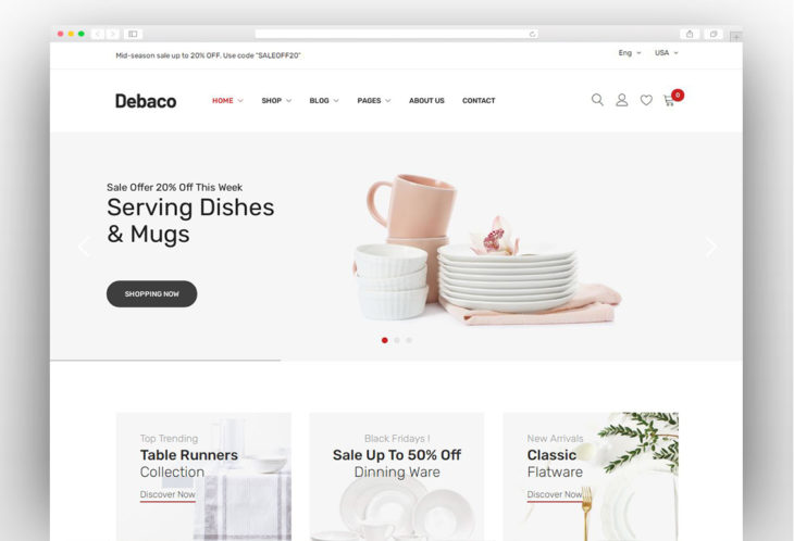 Debaco - Kitchen appliances for WooCommerce WordPress