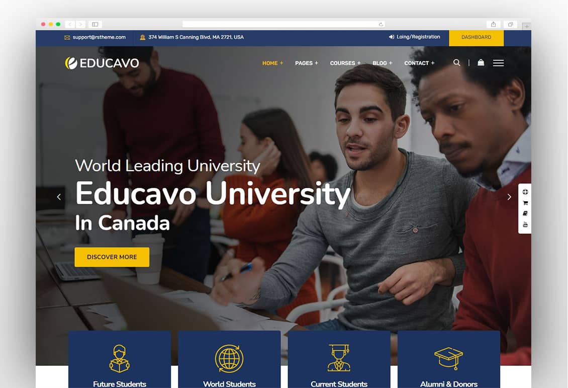 Educavo - Online Courses & Education WordPress Theme