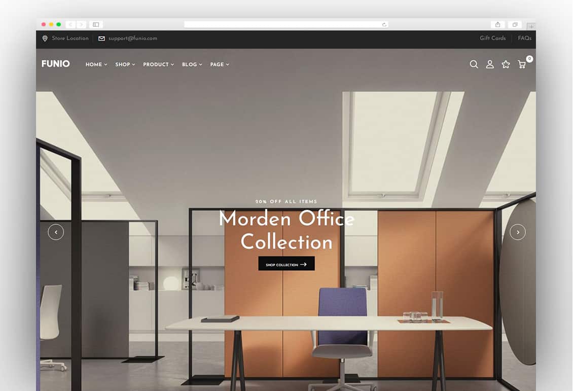 Funio – Furniture WooCommerce WordPress Theme