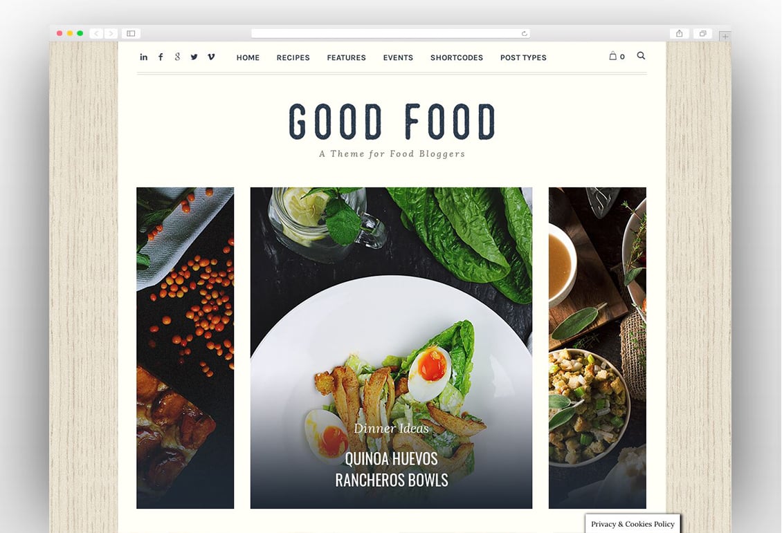 Good Food - Recipe Magazine & Cooking Blogging Theme