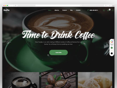 Kaffa - Cafe & Coffee Shop WordPress Theme + RTL