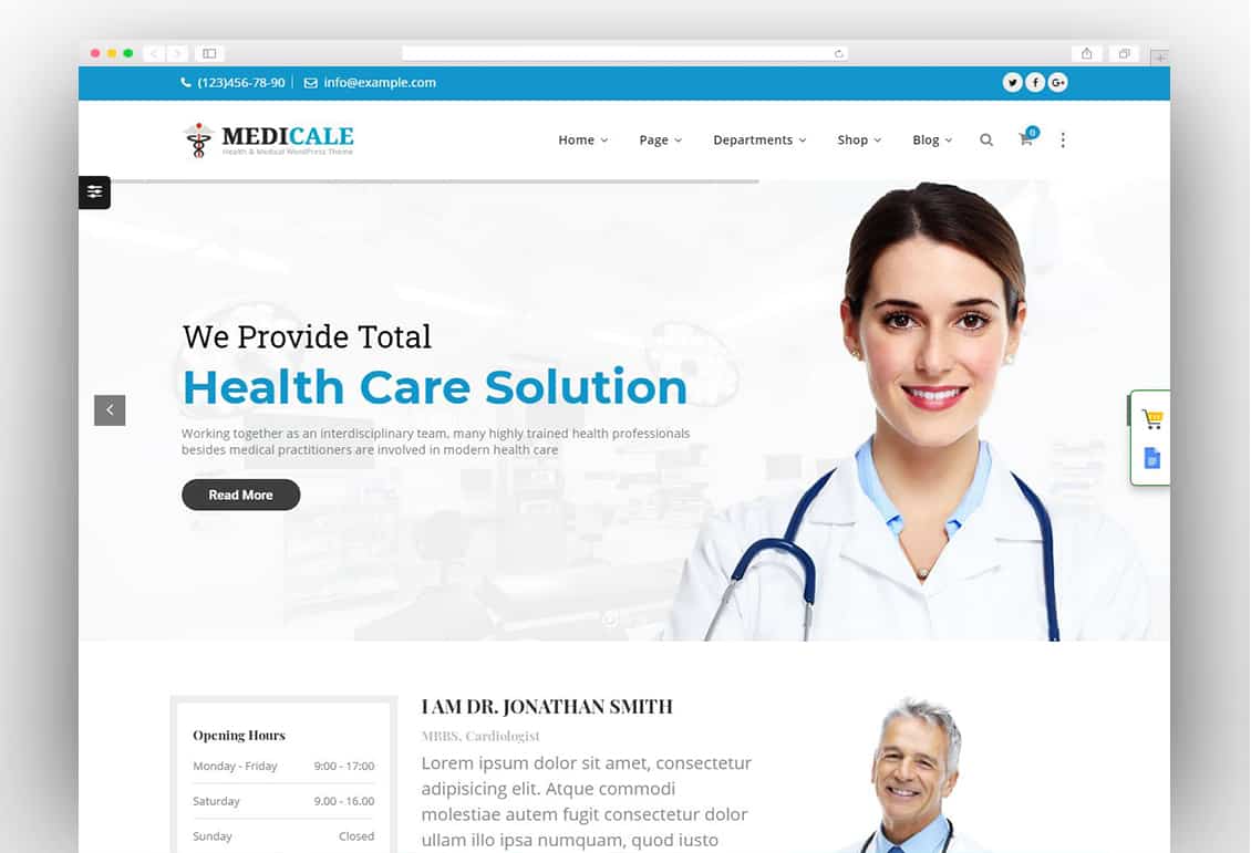 Medicale - Health Dentist Clinic WP