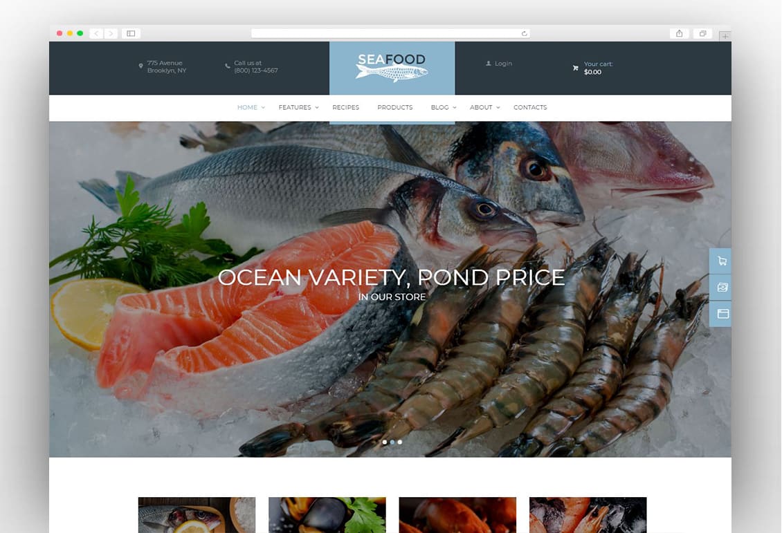 Seafood Company & Fish Restaurant WordPress Theme