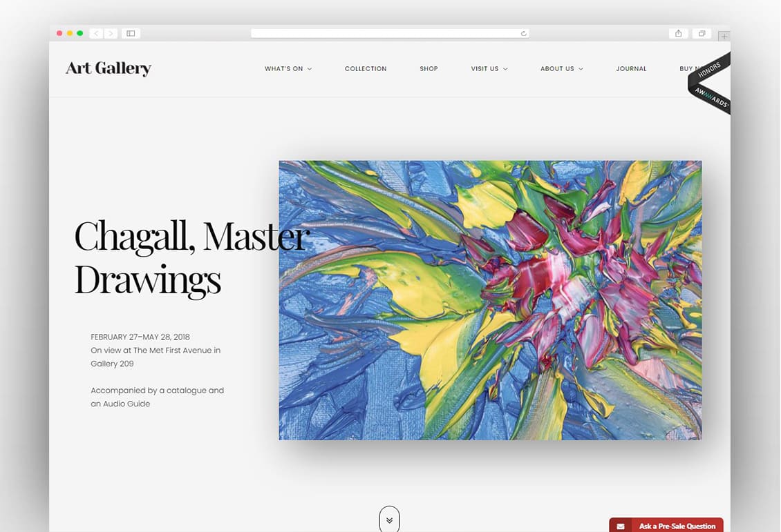 Arte | Art Gallery WordPress Theme