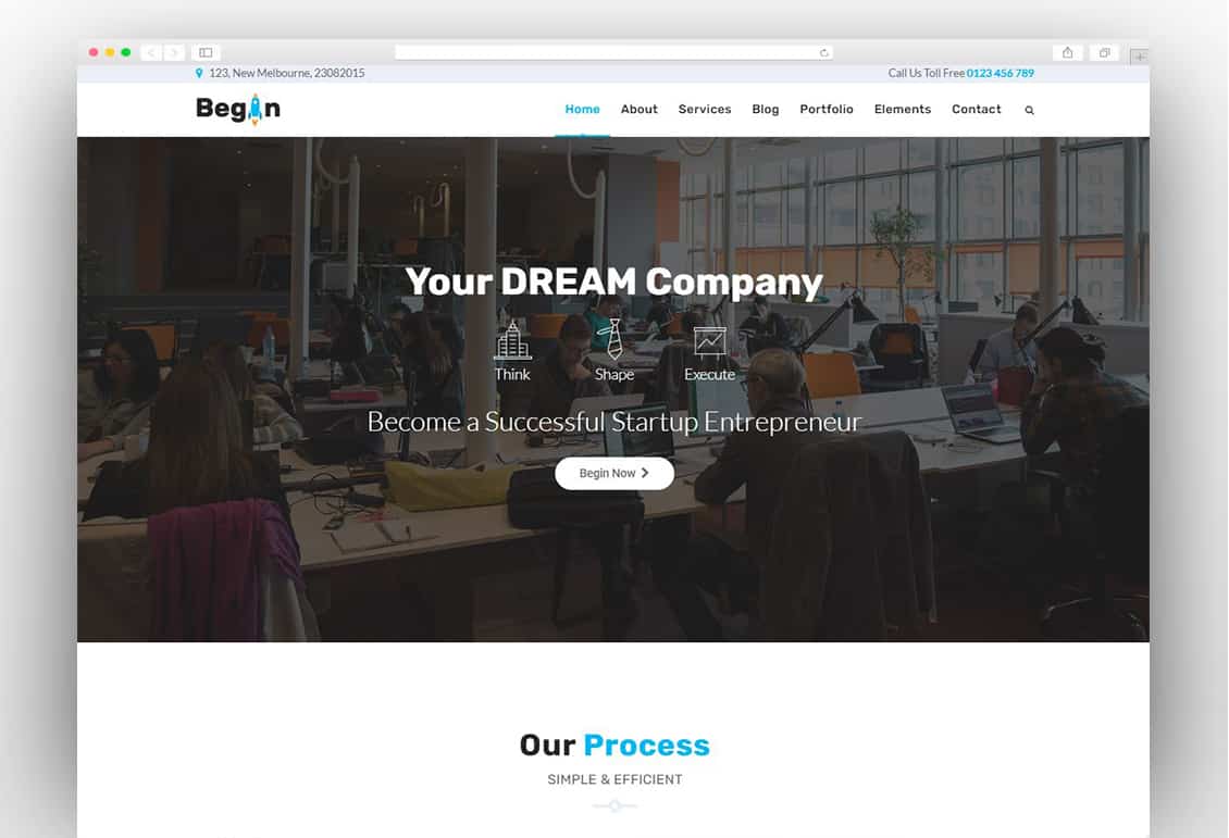 Begin - Business Startup, SaaS
