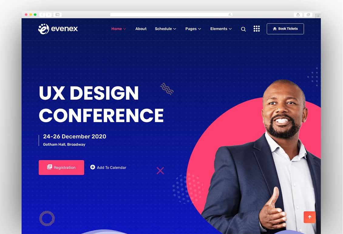 Evenex Event Conference WordPress Theme