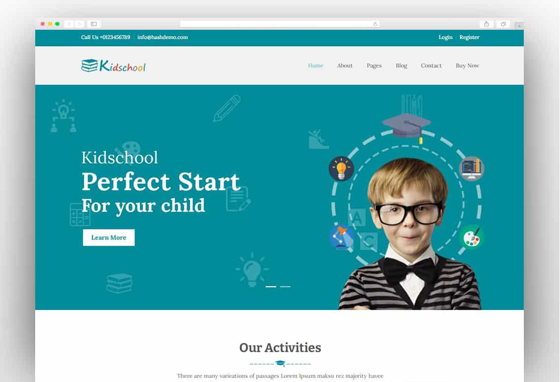 Kidschool - Kindergarten WordPress Theme