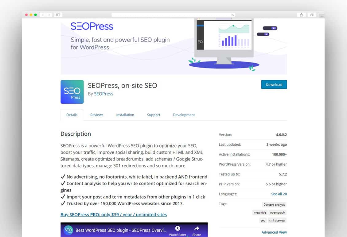 SEOPress, on-site SEO