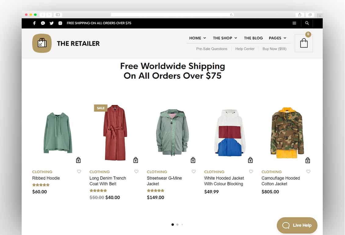 The Retailer - eCommerce WordPress Theme for WooCommerce