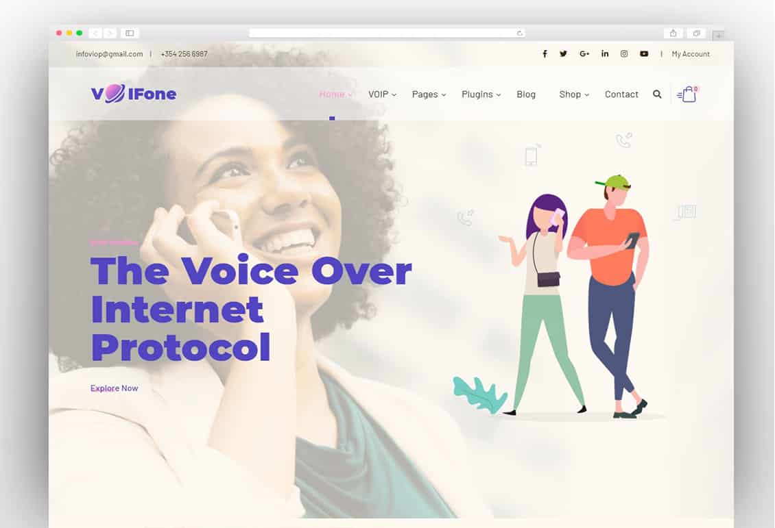 Voifone | Multipurpose VOIP WordPress Theme