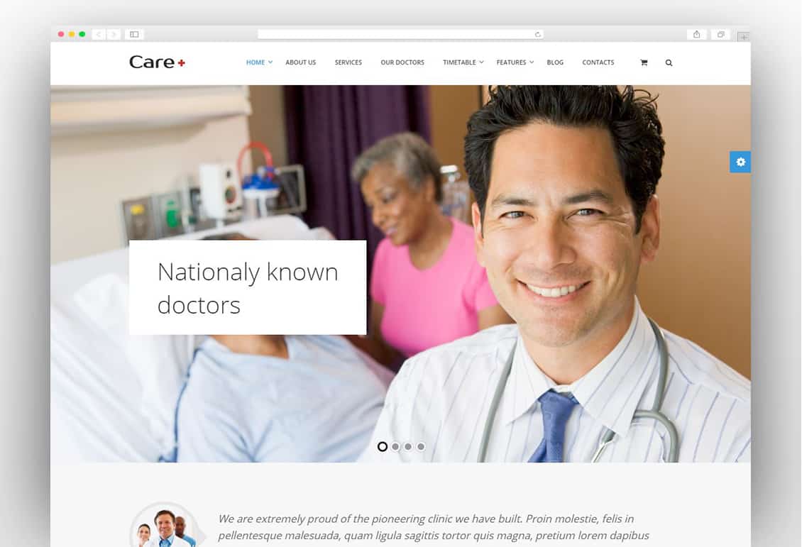 Care - Medical and Health Blogging WordPress Theme