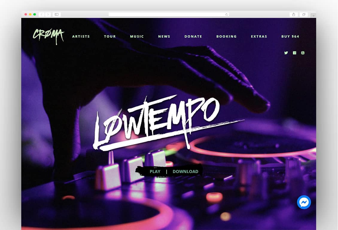 Croma - Music WordPress Theme with Ajax and Continuous Playback 