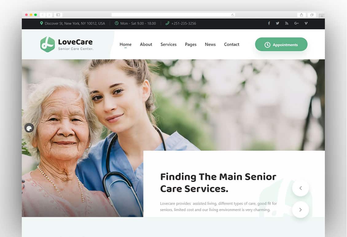 Lovecare - Senior Care WordPress Theme