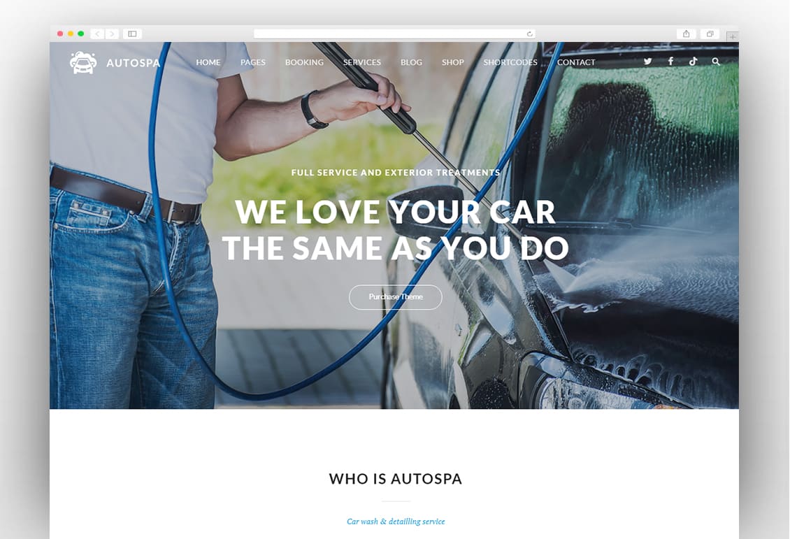 Auto Spa -Car Wash Booking WordPress Theme