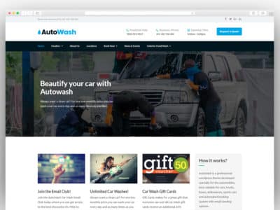 AutoWash -Car | Automobiles Washing WordPress Theme
