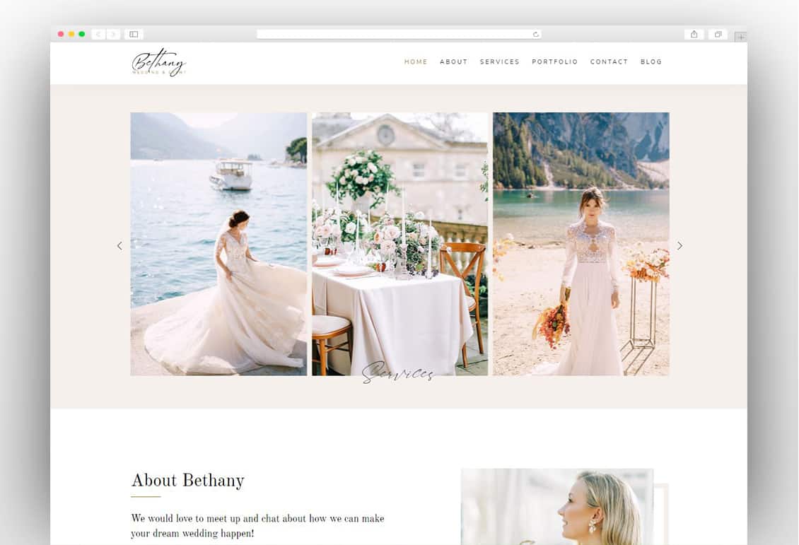 Bethany - Wedding & Event Planner Template