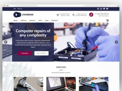 ComRepair - Computer Repair Services WordPress Theme