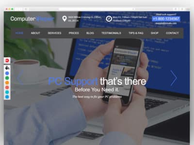 Computer and CellPhone repair services WordPress Theme