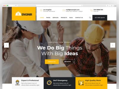 Enginir - Industrial & Engineering Multipurpose WordPress Theme