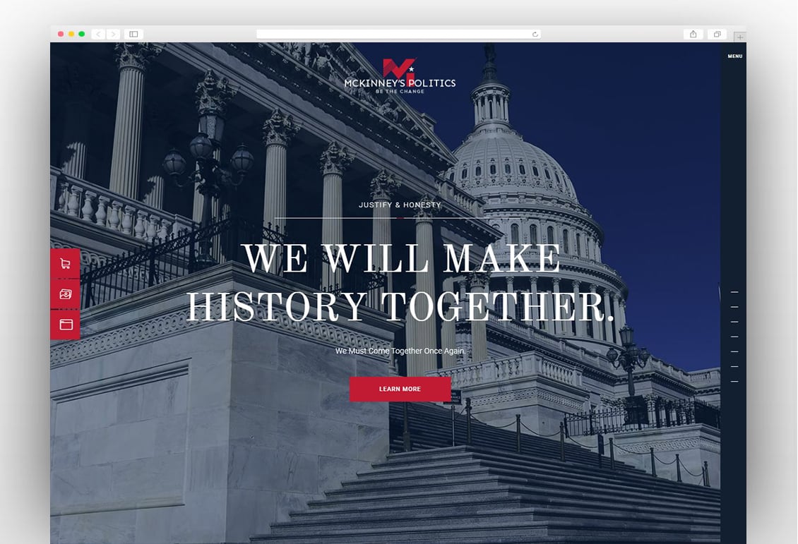 MCKinneys Politics | Elections Campaign & Social Activism WordPress Theme
