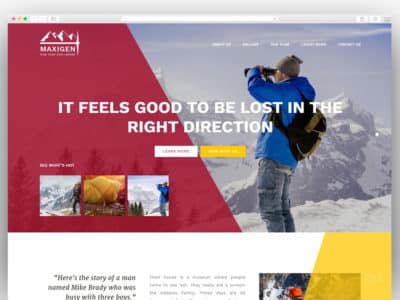 Maxigen – Hiking & Outdoor WordPress Theme