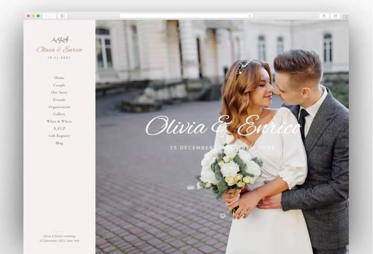 Olivia & Enrico - Wedding Template