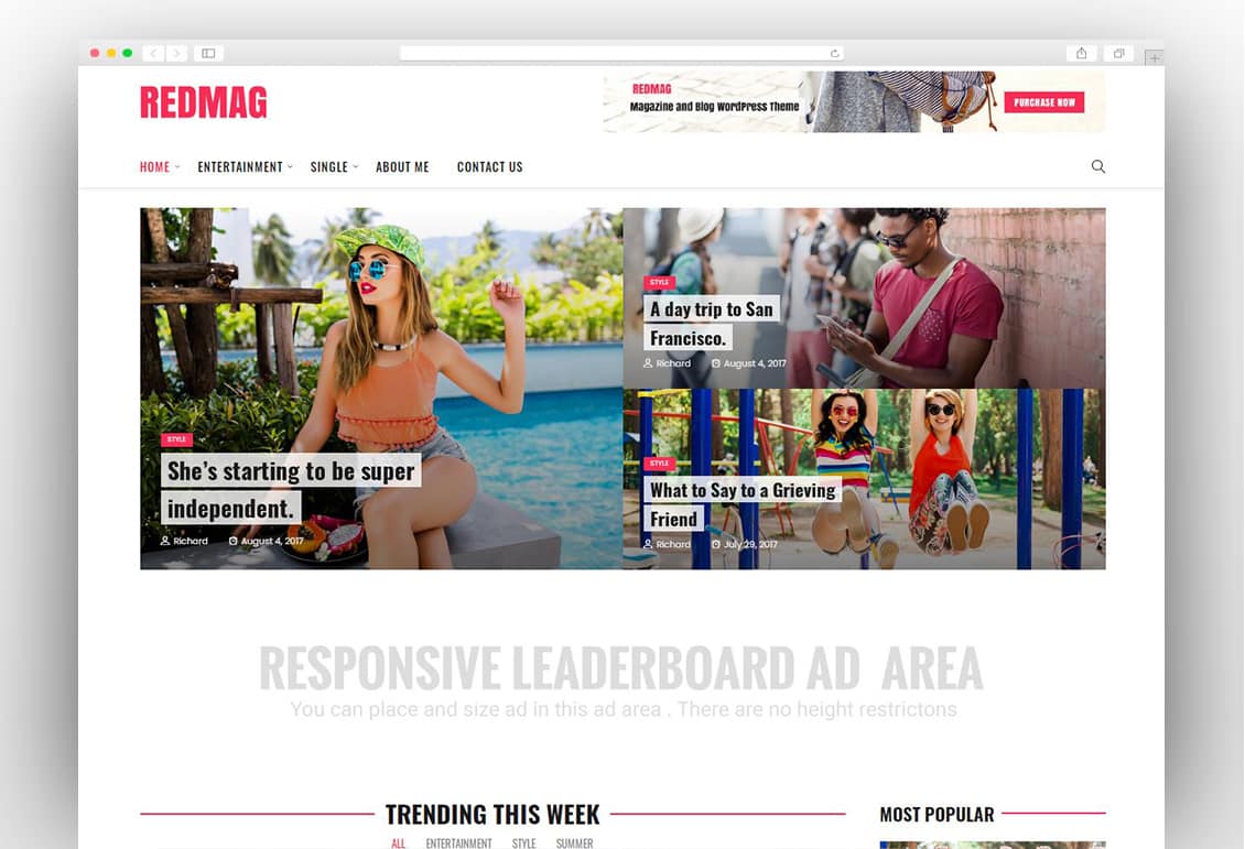 RedMag - AdSense Optimized & Entertainment News Theme