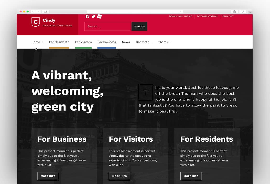 Cindy - Accessible Local Government WordPress Theme