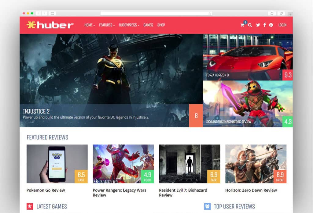 Huber: Multi-Purpose Review Theme