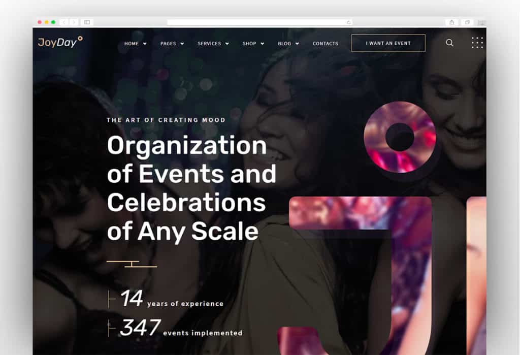 JoyDay - Creative Event Agency WordPress Theme