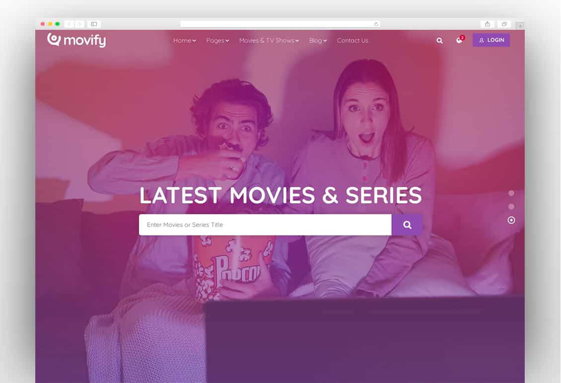 Movify - Movies, TV Shows & Cinema HTML Template