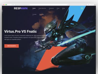 Respawn - Esports Gaming WordPress Theme