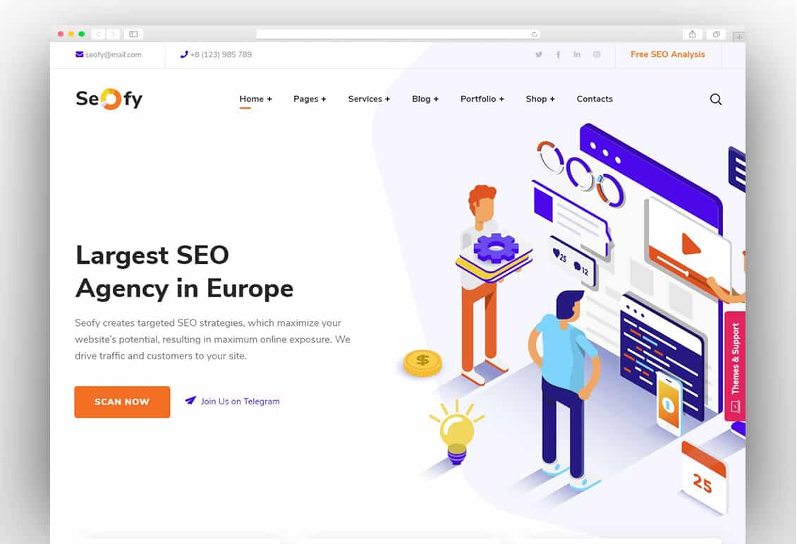 Seofy - Digital & Marketing WordPress Theme