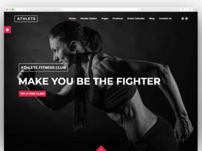 Athlete Fitness | Gym and Sport WordPress Theme