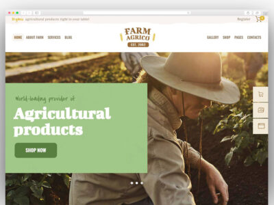 Farm Agrico - Agricultural Business & Organic Food WordPress Theme