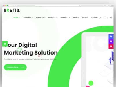 Bratis - Digital Marketing WordPress Theme + RTL
