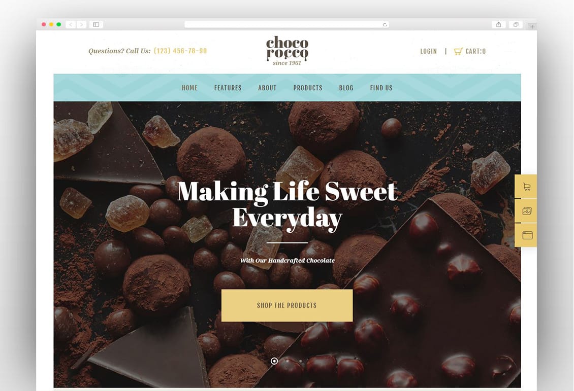 ChocoRocco | Chocolate Sweets & Candy Store WordPress Theme