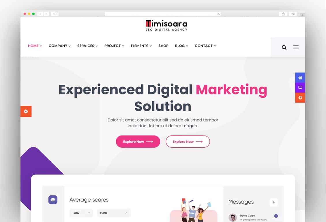 Timisoara - Digital Marketing WordPress Theme + RTL