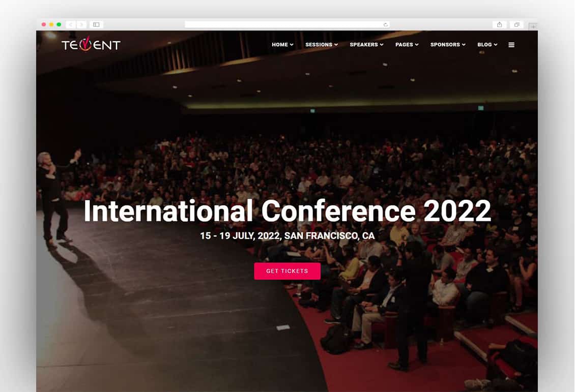 Tevent Conference Event WordPress Theme