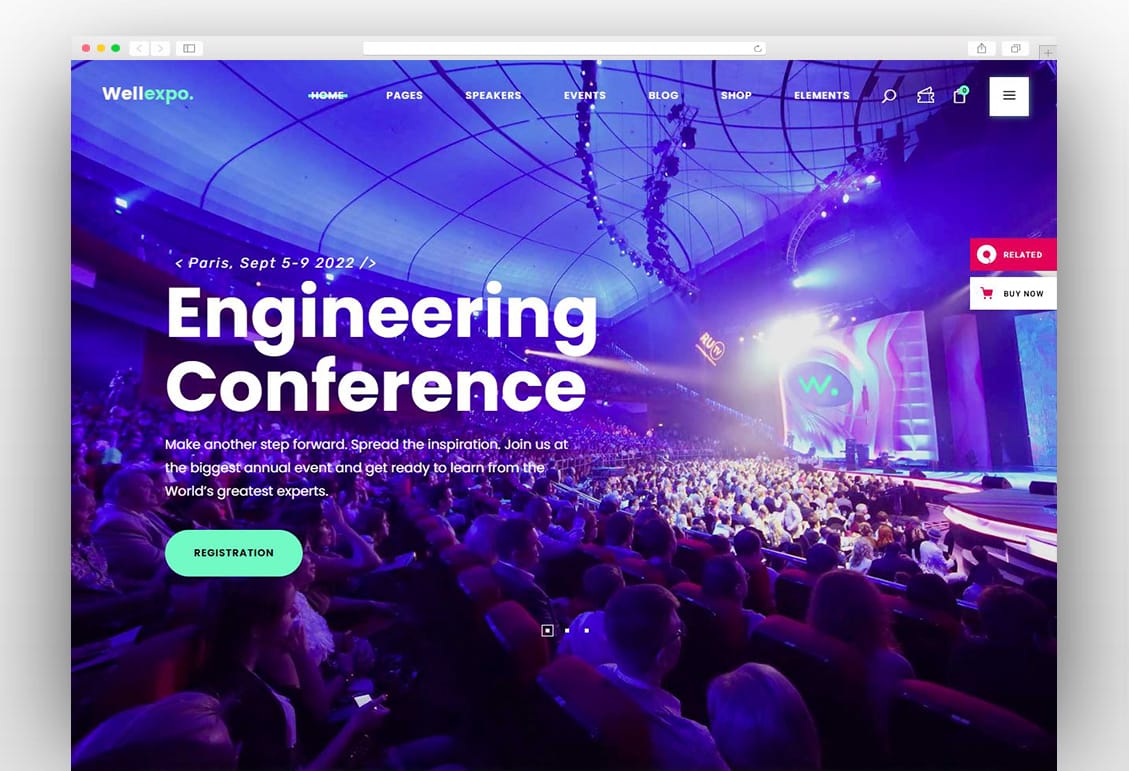 WellExpo - A Modern Event and Conference WordPress Theme