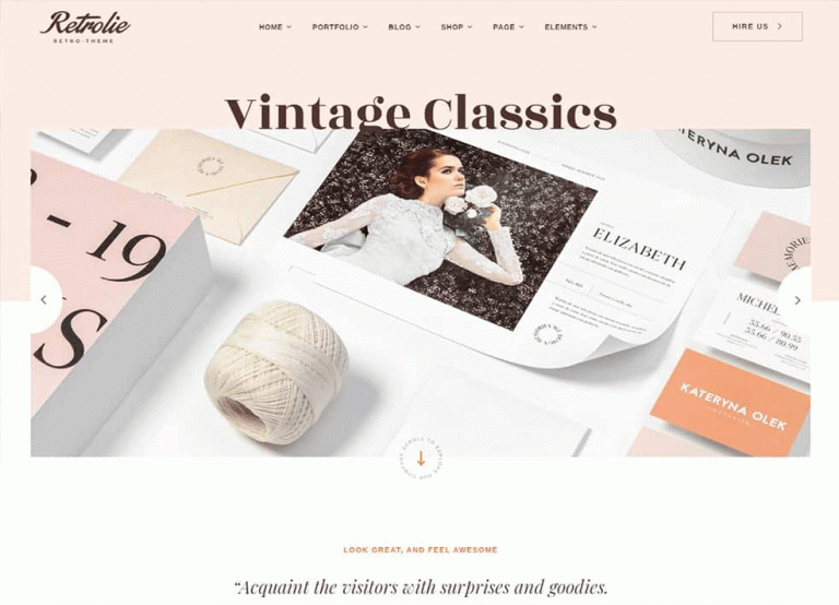 Vintage Retrolie Retro Multipurpose WordPress Theme