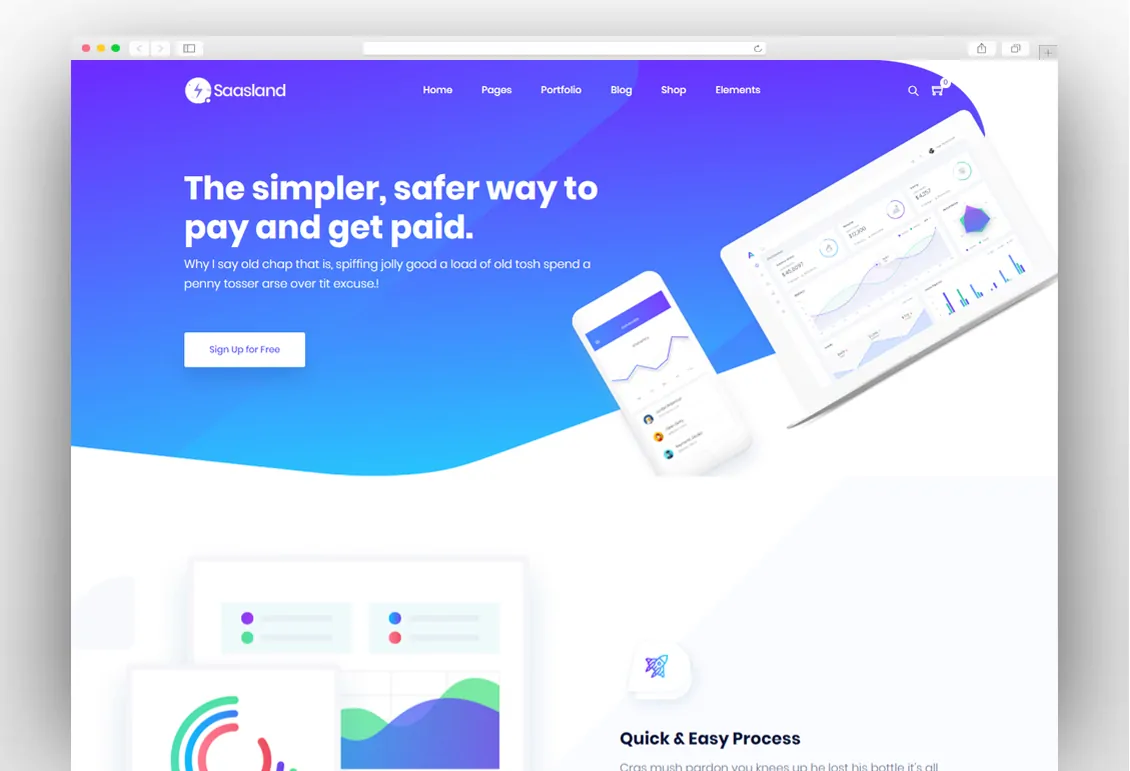 SaasLand - MultiPurpose WordPress Theme for Saas & Startup